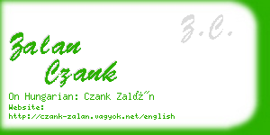 zalan czank business card